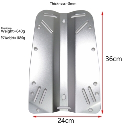 AQOR 3mm Backplate Small Aluminium